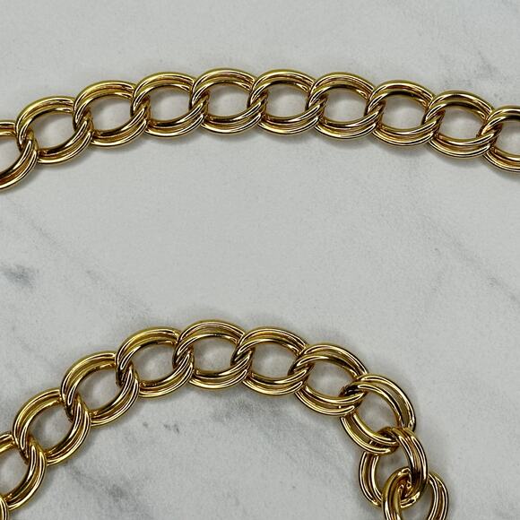 Gold Tone Chain Belt Tassel Charm Y2K Festival Style Extra Small/Small ✨ - Picture 5 of 11